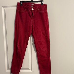 ❤️New Directions Vibrant Red Straight Leg Jeans